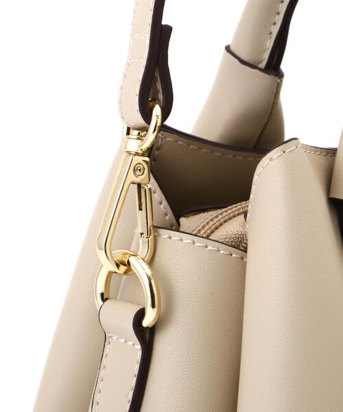 EDIT COLOGNE（エディットコロン）の「ダブルリボントートバッグ（ショルダーバッグ・レディース・ベージュ/ブラック/ブルー・ﾌﾘ-）」の9枚目の写真