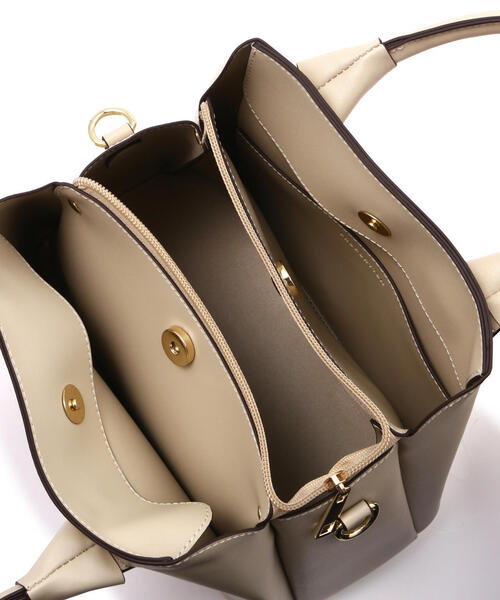 EDIT COLOGNE（エディットコロン）の「ダブルリボントートバッグ（ショルダーバッグ・レディース・ベージュ/ブラック/ブルー・ﾌﾘ-）」の13枚目の写真