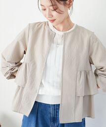 le.coeur blanc | 《大人気マストアイテム！》カラミタンブラーフリルブルゾン(その他トップス)