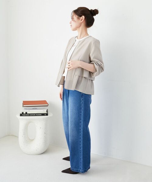 le.coeur blanc（ルクールブラン）の「《大人気マストアイテム！》カラミタンブラーフリルブルゾン（その他トップス・レディース・ブラック/オフホワイト/ベージュ・38）」の15枚目の写真