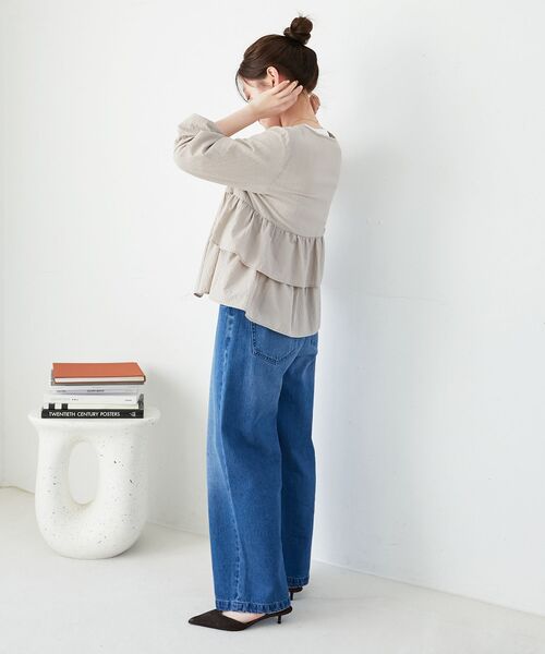 le.coeur blanc（ルクールブラン）の「《大人気マストアイテム！》カラミタンブラーフリルブルゾン（その他トップス・レディース・ブラック/オフホワイト/ベージュ・38）」の16枚目の写真