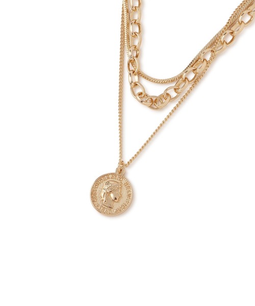 VIS（ビス）の「レイヤードコインネックレス（ネックレス・レディース・シルバー/ゴールド・FREE）」の5枚目の写真