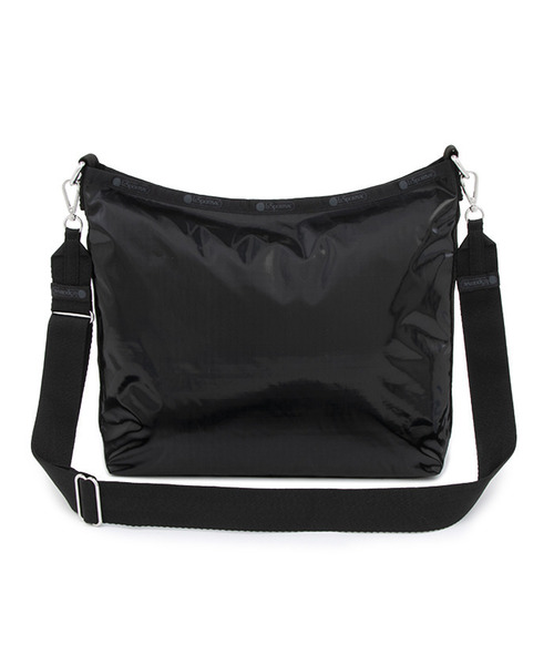 LeSportsac(レスポートサック)の「MEDIUM ZIP SHOULDER ブラックシャイン(ショルダーバッグ・レディース・ブラック・FREE)」の3枚目の写真