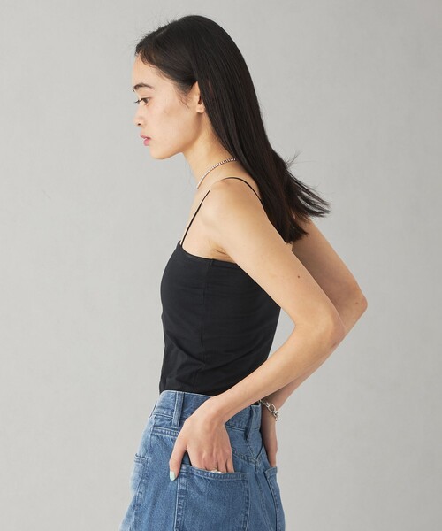 EMMEL REFINES（エメルリファインズ）の「＜EMMEL REFINES＞EM カップツキ キャミソール（キャミソール・レディース・ホワイト/ブラック・FREE）」の3枚目の写真