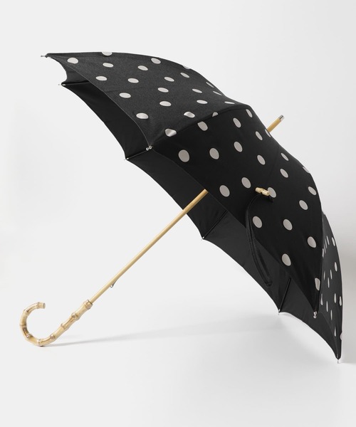 SMELLY（スメリー）の「because　ドットバンブー長傘（長傘・レディース・ブラック/アイボリー・FREE）」の14枚目の写真