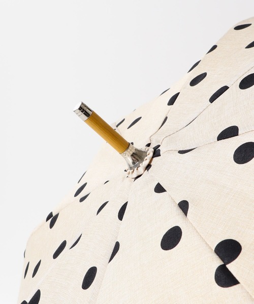 SMELLY（スメリー）の「because　ドットバンブー長傘（長傘・レディース・ブラック/アイボリー・FREE）」の17枚目の写真