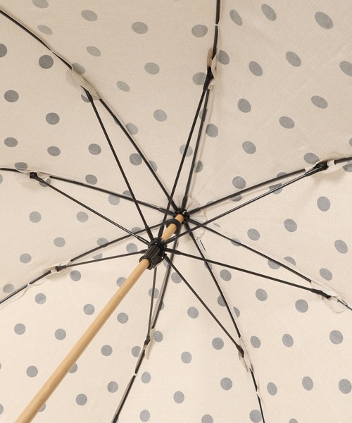 SMELLY（スメリー）の「because　ドットバンブー長傘（長傘・レディース・ブラック/アイボリー・FREE）」の18枚目の写真