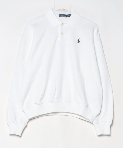POLO RALPH LAUREN(ポロ ラルフ ローレン)の「ライトウェイト フリース ロングスリーブ ポロ(その他トップス・レディース・ホワイト・S/M/XS/XL/L)」の3枚目の写真