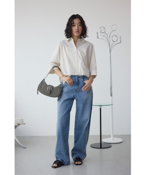 AZUL by moussy(アズールバイマウジー)の「ワンハンドルラウンドバッグ(ハンドバッグ・レディース・カーキ/ピンク・FREE)」の20枚目の写真