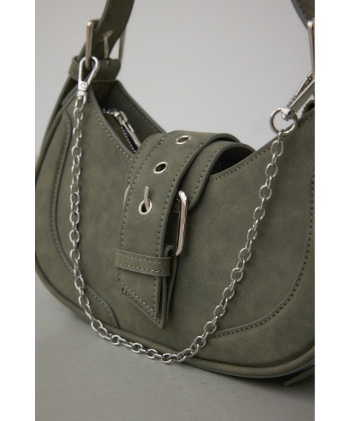 AZUL by moussy(アズールバイマウジー)の「ワンハンドルラウンドバッグ(ハンドバッグ・レディース・カーキ/ピンク・FREE)」の3枚目の写真