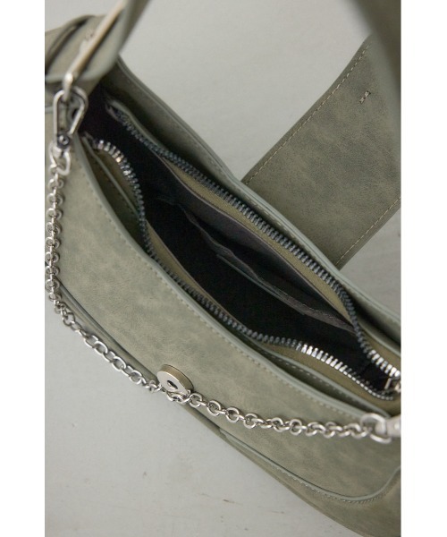 AZUL by moussy(アズールバイマウジー)の「ワンハンドルラウンドバッグ(ハンドバッグ・レディース・カーキ/ピンク・FREE)」の4枚目の写真