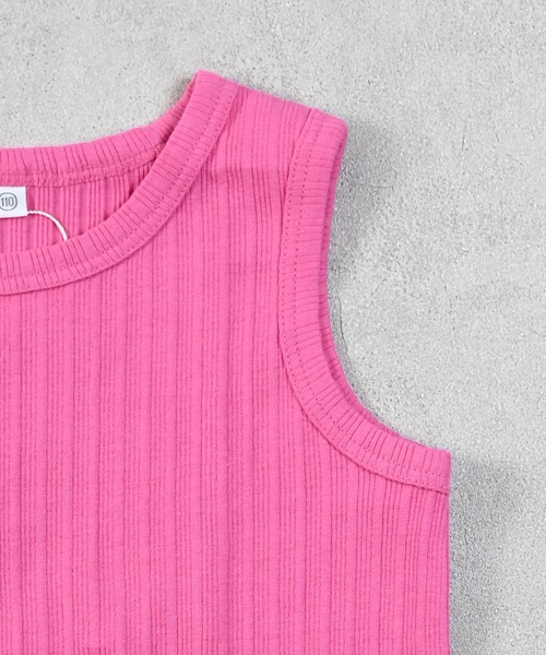 Life Support Products(ライフサポートプロダクツ)の「ムジリブタンクトップ(タンクトップ・キッズ・オフホワイト/グレー/ライトピンク/ピンク/ブラウン/ミント/ラベンダー/オレンジ/ベージュ/チャコール・90/100/110/120/130/80)」の16枚目の写真