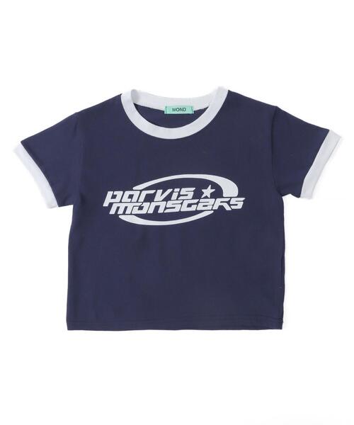 WOND(ウォンド)の「WOND/parvisロゴリンガーT(Tシャツ/カットソー・レディース・ネイビー/アイボリー/ブラック・FREE)」の21枚目の写真