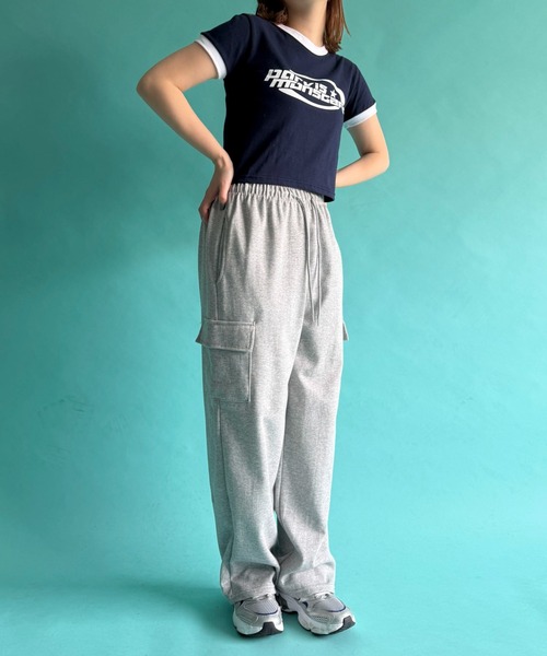 WOND(ウォンド)の「WOND/parvisロゴリンガーT(Tシャツ/カットソー・レディース・ネイビー/アイボリー/ブラック・FREE)」の14枚目の写真