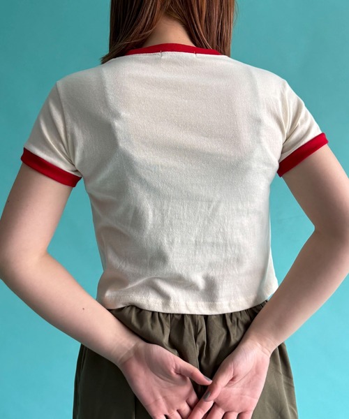 WOND(ウォンド)の「WOND/parvisロゴリンガーT(Tシャツ/カットソー・レディース・ネイビー/アイボリー/ブラック・FREE)」の16枚目の写真