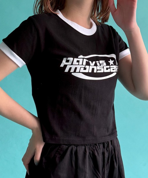 WOND(ウォンド)の「WOND/parvisロゴリンガーT(Tシャツ/カットソー・レディース・ネイビー/アイボリー/ブラック・FREE)」の19枚目の写真