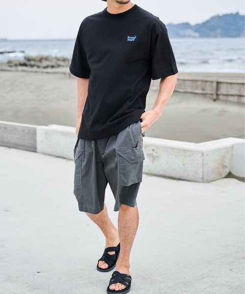 Sunny Smith(サニースミス)の「【SUNNY SMITH】11.6ウルトラヘビーオンス Heavy Smith刺繍ロゴTシャツ(Tシャツ/カットソー・レディース・チャコールグレー/ブラック/オフホワイト・LARGE/MEDIUM)」の13枚目の写真
