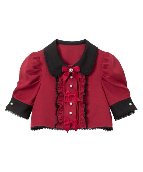 DearMyLove（ディアマイラブ）の「マトンスリーブブラウス（シャツ/ブラウス・レディース・ホワイト/ライトグレー/ブラック/グレー/ベビーピンク/ボルドー/ホワイト系その他/グレー系その他/ブラック系その他/チャコールグレー/ピンク系その他/レッド系その他・MEDIUM/LARGE/LL/3L）」の11枚目の写真