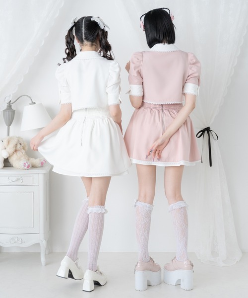 DearMyLove（ディアマイラブ）の「マトンスリーブブラウス（シャツ/ブラウス・レディース・ホワイト/ライトグレー/ブラック/グレー/ベビーピンク/ボルドー/ホワイト系その他/グレー系その他/ブラック系その他/チャコールグレー/ピンク系その他/レッド系その他・MEDIUM/LARGE/LL/3L）」の15枚目の写真