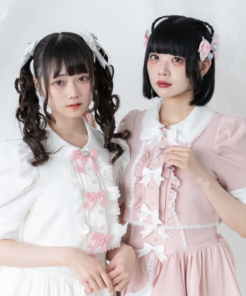 DearMyLove（ディアマイラブ）の「マトンスリーブブラウス（シャツ/ブラウス・レディース・ホワイト/ライトグレー/ブラック/グレー/ベビーピンク/ボルドー/ホワイト系その他/グレー系その他/ブラック系その他/チャコールグレー/ピンク系その他/レッド系その他・MEDIUM/LARGE/LL/3L）」の17枚目の写真