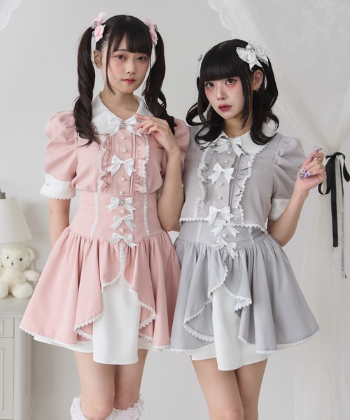 DearMyLove（ディアマイラブ）の「マトンスリーブブラウス（シャツ/ブラウス・レディース・ホワイト/ライトグレー/ブラック/グレー/ベビーピンク/ボルドー/ホワイト系その他/グレー系その他/ブラック系その他/チャコールグレー/ピンク系その他/レッド系その他・MEDIUM/LARGE/LL/3L）」の13枚目の写真