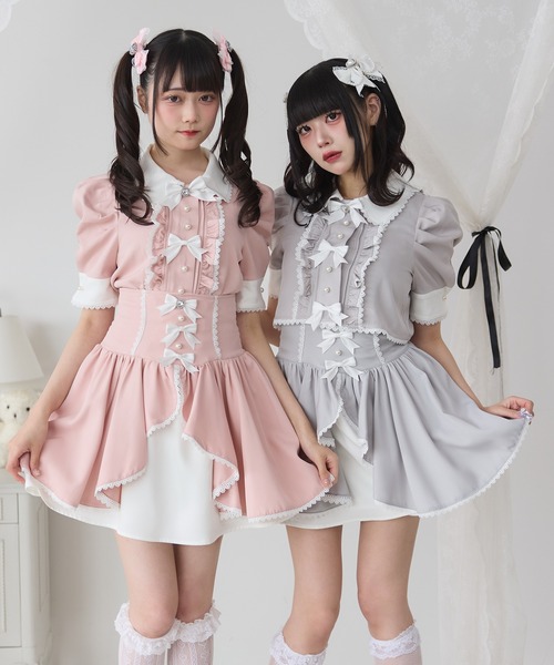 DearMyLove（ディアマイラブ）の「マトンスリーブブラウス（シャツ/ブラウス・レディース・ホワイト/ライトグレー/ブラック/グレー/ベビーピンク/ボルドー/ホワイト系その他/グレー系その他/ブラック系その他/チャコールグレー/ピンク系その他/レッド系その他・MEDIUM/LARGE/LL/3L）」の14枚目の写真