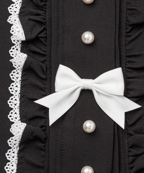 DearMyLove（ディアマイラブ）の「マトンスリーブブラウス（シャツ/ブラウス・レディース・ホワイト/ライトグレー/ブラック/グレー/ベビーピンク/ボルドー/ホワイト系その他/グレー系その他/ブラック系その他/チャコールグレー/ピンク系その他/レッド系その他・MEDIUM/LARGE/LL/3L）」の22枚目の写真