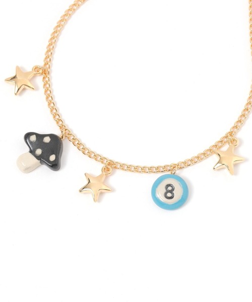 niko and...（ニコアンド）の「陶器キノコモチーフネックレス（ネックレス・レディース・グレー/イエロー・0）」の7枚目の写真