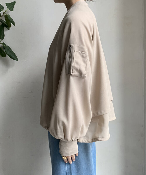 WEB限定】メッシュフードブルゾン | DOUDOU(ドゥドゥ)レディース