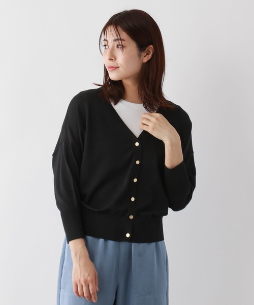 FOUND GOOD(ファウンドグッド)の「COOLニット/Vカーデ7S(ニット/セーター・レディース・ベージュ/ブルー系5/パープル系2/グレー系/アイボリー/ブラック・L/M)」の7枚目の写真