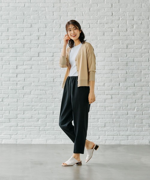 FOUND GOOD(ファウンドグッド)の「COOLニット/Vカーデ7S(ニット/セーター・レディース・ベージュ/ブルー系5/パープル系2/グレー系/アイボリー/ブラック・L/M)」の13枚目の写真