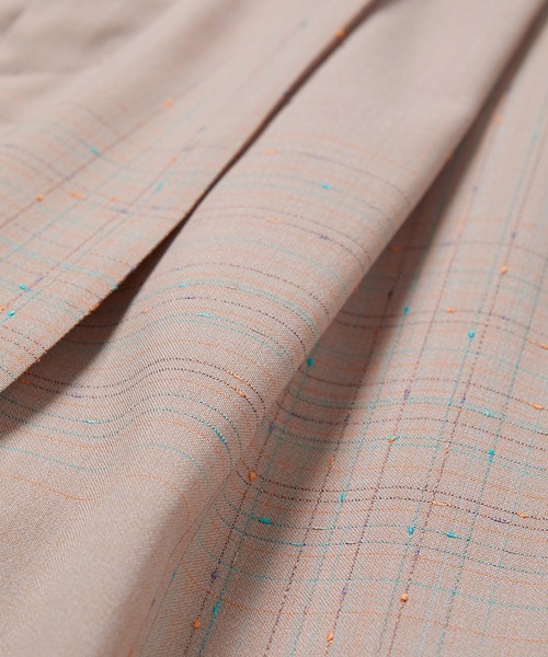 IRENE 23AW Shadow Plaid Pants 切替 トラウザーズ PEEL&LIFT bondage trousers modern with kilt キルト付き