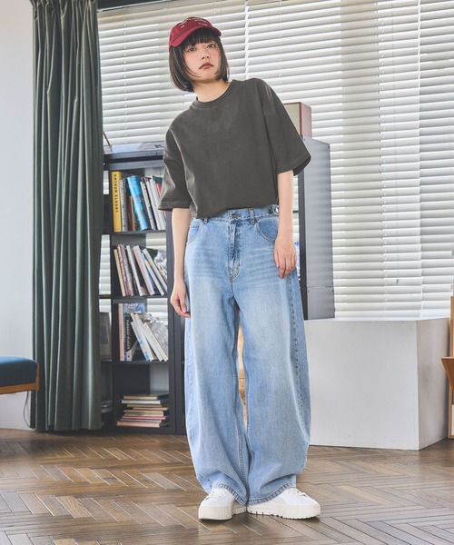 PBLIM(ページボーイリム)の「《UNISEX》ピグメントロゴTシャツ(Tシャツ/カットソー・レディース・チャコールグレー/ピンク/ブラウン・LARGE/MEDIUM)」の5枚目の写真