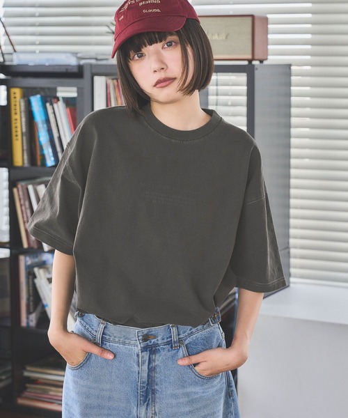 PBLIM(ページボーイリム)の「《UNISEX》ピグメントロゴTシャツ(Tシャツ/カットソー・レディース・チャコールグレー/ピンク/ブラウン・LARGE/MEDIUM)」の7枚目の写真