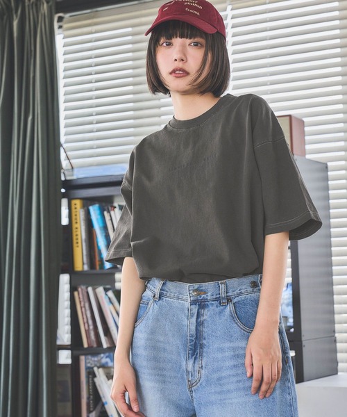 PBLIM(ページボーイリム)の「《UNISEX》ピグメントロゴTシャツ(Tシャツ/カットソー・レディース・チャコールグレー/ピンク/ブラウン・LARGE/MEDIUM)」の8枚目の写真