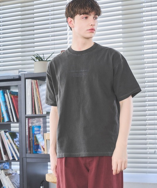 PBLIM(ページボーイリム)の「《UNISEX》ピグメントロゴTシャツ(Tシャツ/カットソー・レディース・チャコールグレー/ピンク/ブラウン・LARGE/MEDIUM)」の16枚目の写真