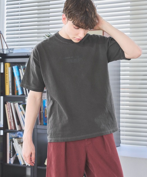 PBLIM(ページボーイリム)の「《UNISEX》ピグメントロゴTシャツ(Tシャツ/カットソー・レディース・チャコールグレー/ピンク/ブラウン・LARGE/MEDIUM)」の12枚目の写真