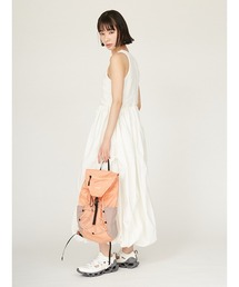 膨れジャガードカットドッキングワンピース