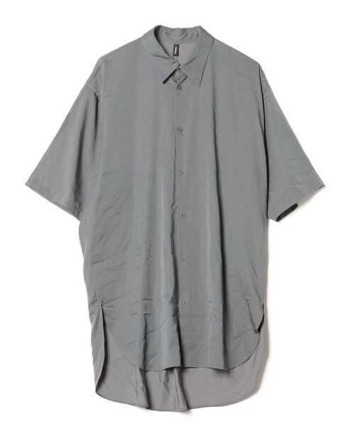 08sircus（ゼロエイトサーカス）　半袖シャツ 08sircus (ゼロエイトサーカス) Compact lawn garment dyed over