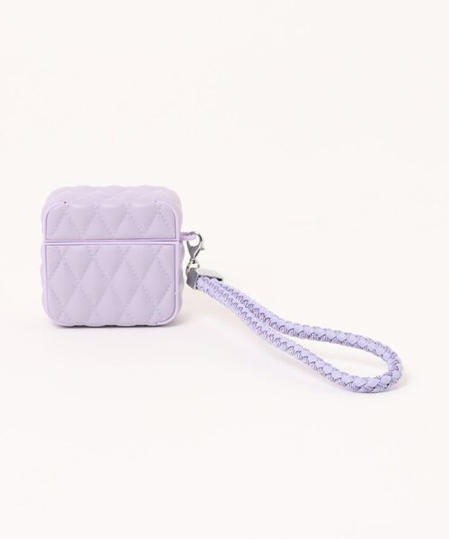 Fun & Daily(ファンアンドデイリー)の「Leather Quilt AirPods 4 Case / エアポッズ4(ヘッドフォン/イヤホン・レディース・パープル/グリーン/ブラック/ブルー/オレンジ・FREE)」の5枚目の写真