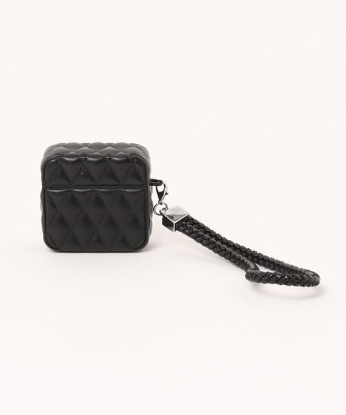 Fun & Daily(ファンアンドデイリー)の「Leather Quilt AirPods 4 Case / エアポッズ4(ヘッドフォン/イヤホン・レディース・パープル/グリーン/ブラック/ブルー/オレンジ・FREE)」の2枚目の写真