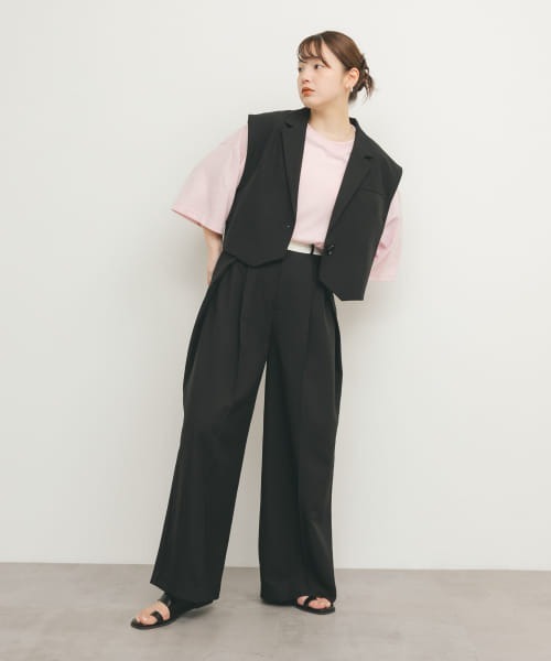 KBF（ケイビーエフ）の「サイドタックスラックス（その他パンツ・レディース・ベージュ系その他/ブラック・36/38）」の12枚目の写真