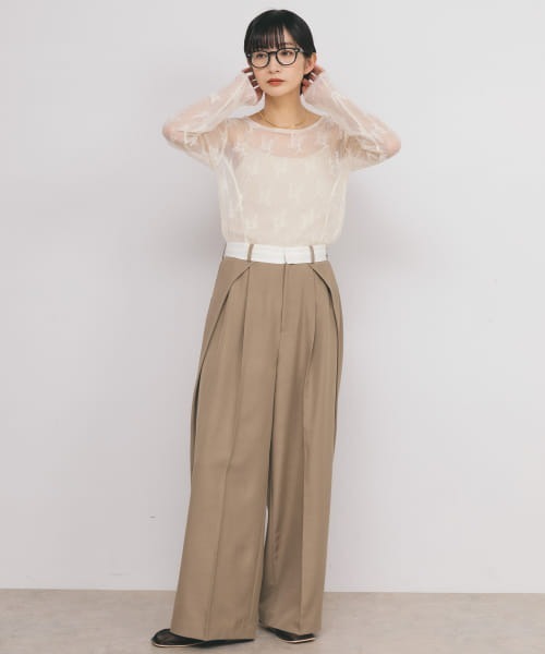 KBF（ケイビーエフ）の「サイドタックスラックス（その他パンツ・レディース・ベージュ系その他/ブラック・36/38）」の17枚目の写真