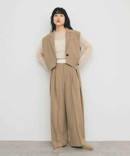 KBF（ケイビーエフ）の「サイドタックスラックス（その他パンツ・レディース・ベージュ系その他/ブラック・36/38）」の20枚目の写真