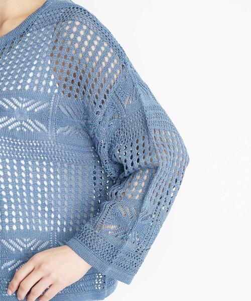 THE SHOP TK (ザ ショップ ティーケー )の「【前後2WAY】タンク付透かし柄ニット/洗える(その他トップス・レディース・アイボリー/ブラック/ブルー・12/13)」の19枚目の写真