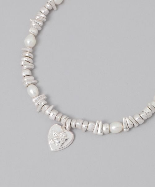 JEANASIS（ジーナシス）の「タンスイパールチャームネックレス/414121（ネックレス・レディース・シルバー/ブラック/シルバー系その他・FREE）」の3枚目の写真