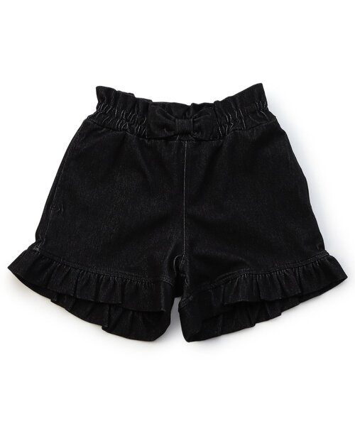 verybrain フリルパンツ　黒 Outfitter lab｜シャイニードット裾フリルパンツ | Rakuten