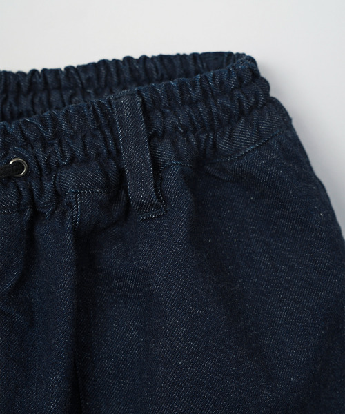 VICTIM(ヴィクティム)の「VICTIM ヴィクティム / DENIM EASY SHORTS セットアップデニムイージーショーツ ショートパンツ / VTM-25-P-006(その他パンツ・メンズ・ブルー/オフホワイト・2)」の9枚目の写真