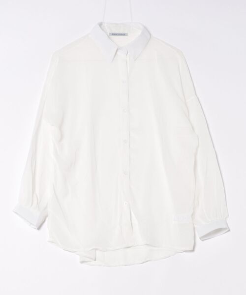 BLANC FICELLE(ブランフィセル)の「シースルーブラウス(シャツ/ブラウス・レディース・ブラック/ホワイト/グレー・M/L/XL)」の8枚目の写真