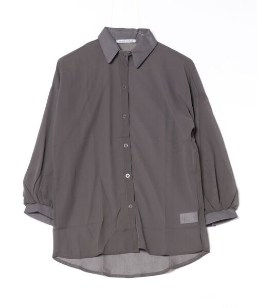 BLANC FICELLE(ブランフィセル)の「シースルーブラウス(シャツ/ブラウス・レディース・ブラック/ホワイト/グレー・M/L/XL)」の10枚目の写真